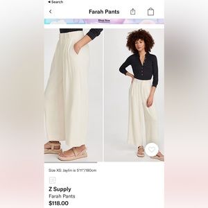 Z supply pants size L worn once!